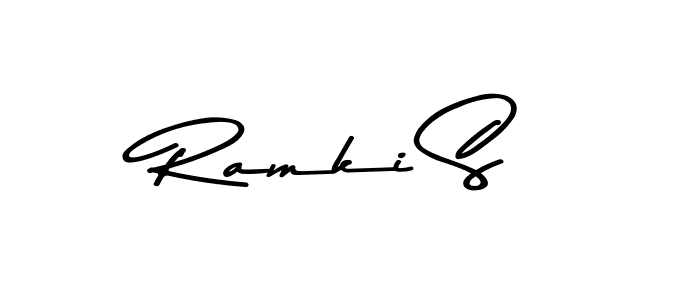 Make a beautiful signature design for name Ramki S. With this signature (Asem Kandis PERSONAL USE) style, you can create a handwritten signature for free. Ramki S signature style 9 images and pictures png