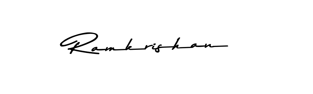 Use a signature maker to create a handwritten signature online. With this signature software, you can design (Asem Kandis PERSONAL USE) your own signature for name Ramkrishan. Ramkrishan signature style 9 images and pictures png