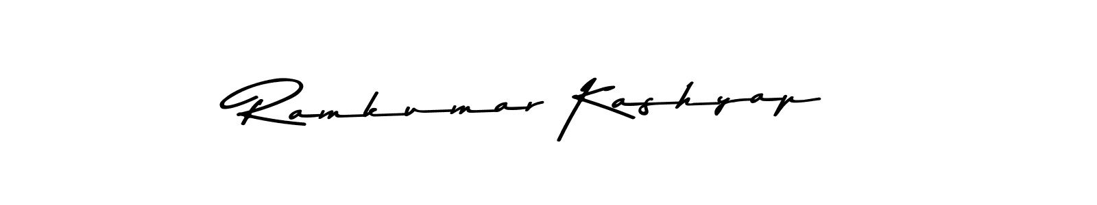 Design your own signature with our free online signature maker. With this signature software, you can create a handwritten (Asem Kandis PERSONAL USE) signature for name Ramkumar Kashyap. Ramkumar Kashyap signature style 9 images and pictures png