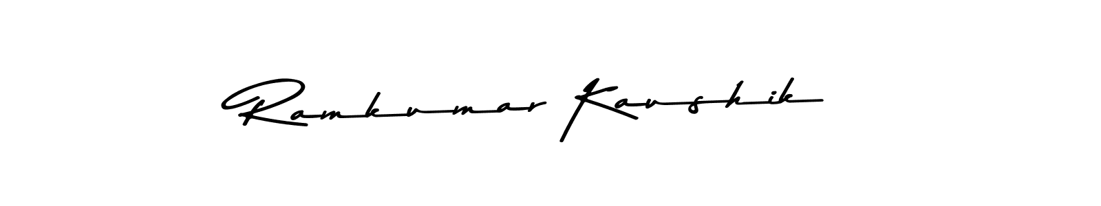 Use a signature maker to create a handwritten signature online. With this signature software, you can design (Asem Kandis PERSONAL USE) your own signature for name Ramkumar Kaushik. Ramkumar Kaushik signature style 9 images and pictures png