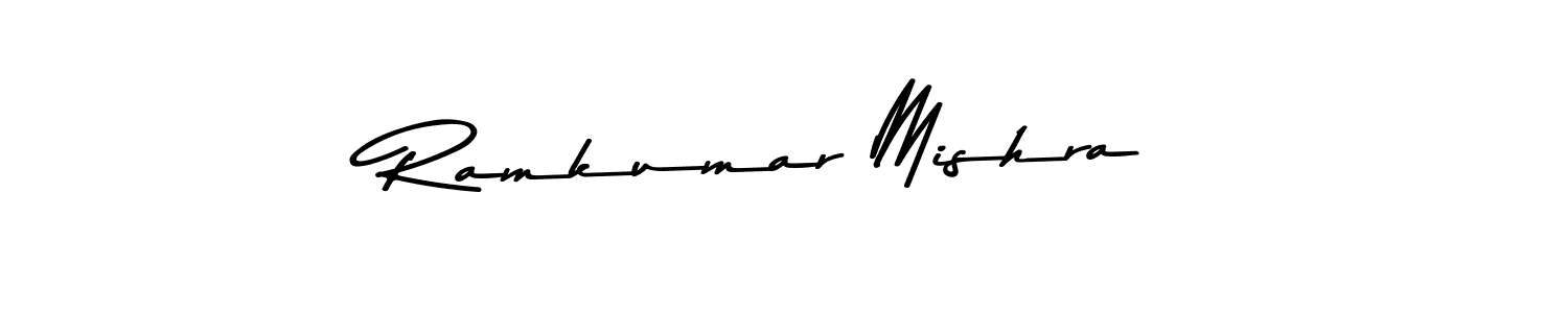Use a signature maker to create a handwritten signature online. With this signature software, you can design (Asem Kandis PERSONAL USE) your own signature for name Ramkumar Mishra. Ramkumar Mishra signature style 9 images and pictures png
