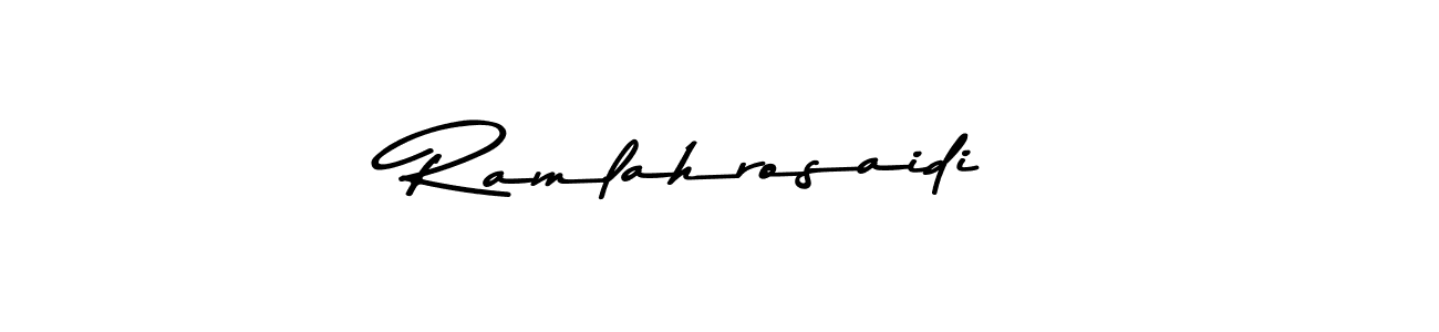 It looks lik you need a new signature style for name Ramlahrosaidi. Design unique handwritten (Asem Kandis PERSONAL USE) signature with our free signature maker in just a few clicks. Ramlahrosaidi signature style 9 images and pictures png