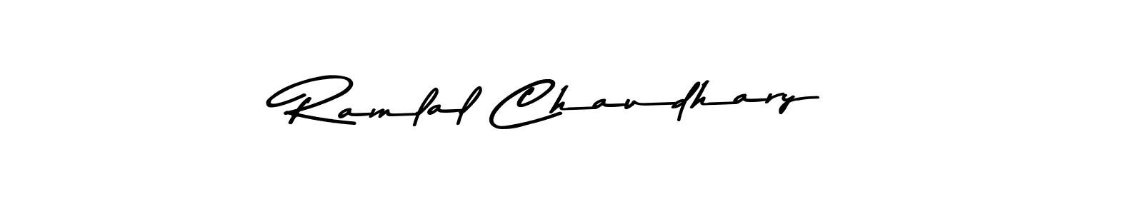 Create a beautiful signature design for name Ramlal Chaudhary. With this signature (Asem Kandis PERSONAL USE) fonts, you can make a handwritten signature for free. Ramlal Chaudhary signature style 9 images and pictures png
