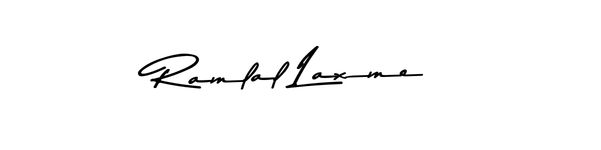 Ramlal Laxme stylish signature style. Best Handwritten Sign (Asem Kandis PERSONAL USE) for my name. Handwritten Signature Collection Ideas for my name Ramlal Laxme. Ramlal Laxme signature style 9 images and pictures png