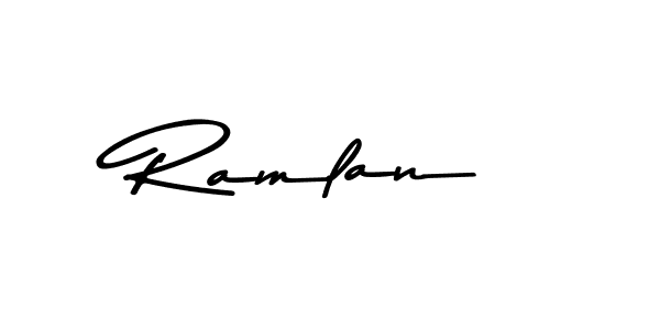 Similarly Asem Kandis PERSONAL USE is the best handwritten signature design. Signature creator online .You can use it as an online autograph creator for name Ramlan. Ramlan signature style 9 images and pictures png