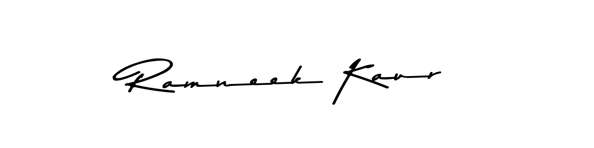 Use a signature maker to create a handwritten signature online. With this signature software, you can design (Asem Kandis PERSONAL USE) your own signature for name Ramneek Kaur. Ramneek Kaur signature style 9 images and pictures png