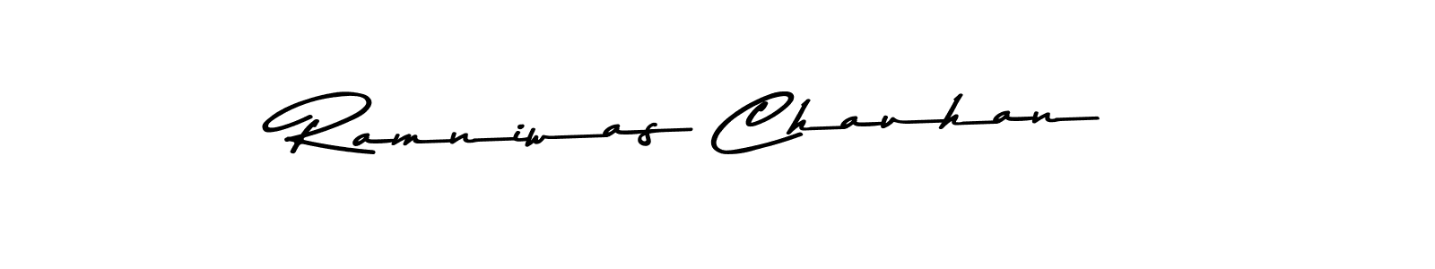 Design your own signature with our free online signature maker. With this signature software, you can create a handwritten (Asem Kandis PERSONAL USE) signature for name Ramniwas Chauhan. Ramniwas Chauhan signature style 9 images and pictures png