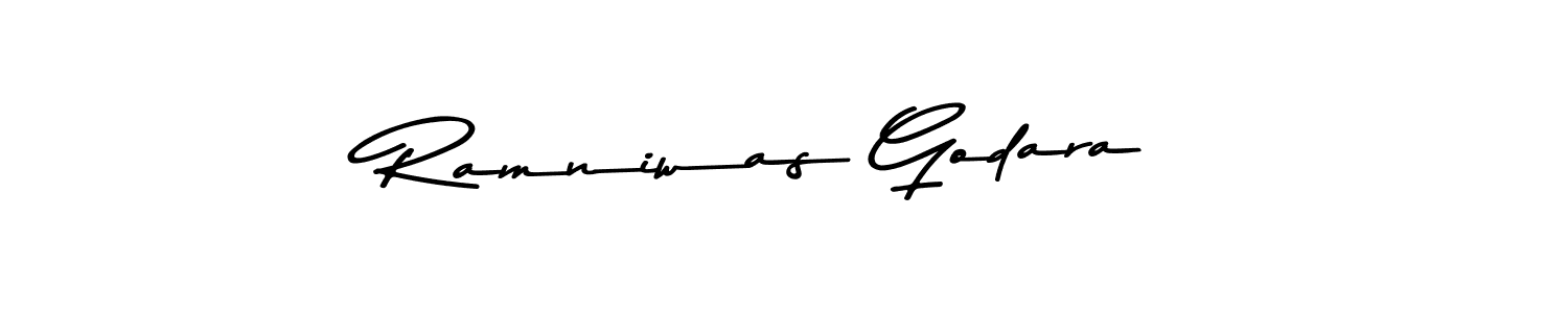 The best way (Asem Kandis PERSONAL USE) to make a short signature is to pick only two or three words in your name. The name Ramniwas Godara include a total of six letters. For converting this name. Ramniwas Godara signature style 9 images and pictures png