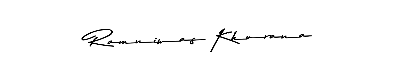 Asem Kandis PERSONAL USE is a professional signature style that is perfect for those who want to add a touch of class to their signature. It is also a great choice for those who want to make their signature more unique. Get Ramniwas Khurana name to fancy signature for free. Ramniwas Khurana signature style 9 images and pictures png