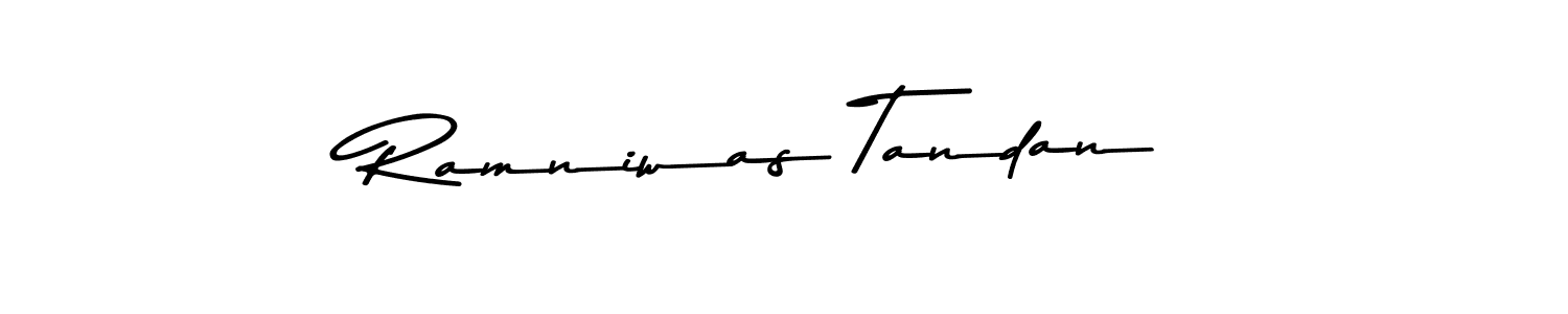 if you are searching for the best signature style for your name Ramniwas Tandan. so please give up your signature search. here we have designed multiple signature styles  using Asem Kandis PERSONAL USE. Ramniwas Tandan signature style 9 images and pictures png