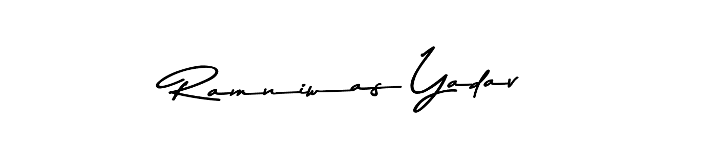 The best way (Asem Kandis PERSONAL USE) to make a short signature is to pick only two or three words in your name. The name Ramniwas Yadav include a total of six letters. For converting this name. Ramniwas Yadav signature style 9 images and pictures png