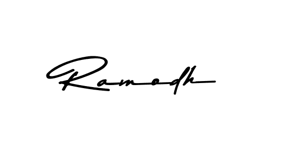 Create a beautiful signature design for name Ramodh. With this signature (Asem Kandis PERSONAL USE) fonts, you can make a handwritten signature for free. Ramodh signature style 9 images and pictures png