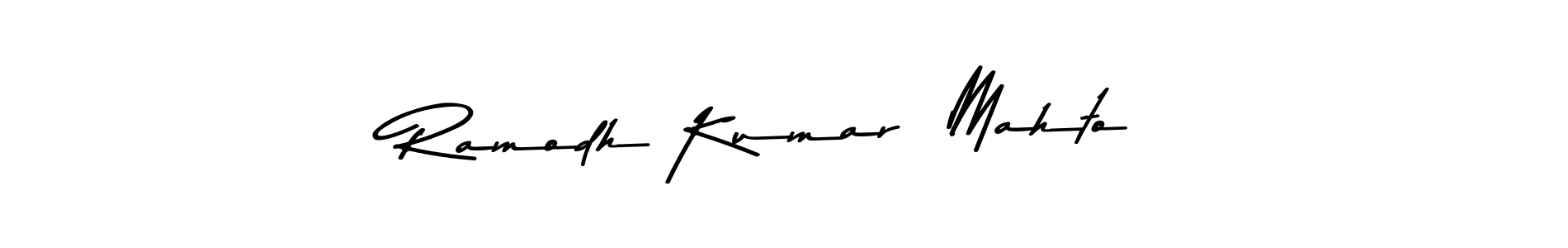 Here are the top 10 professional signature styles for the name Ramodh Kumar  Mahto. These are the best autograph styles you can use for your name. Ramodh Kumar  Mahto signature style 9 images and pictures png