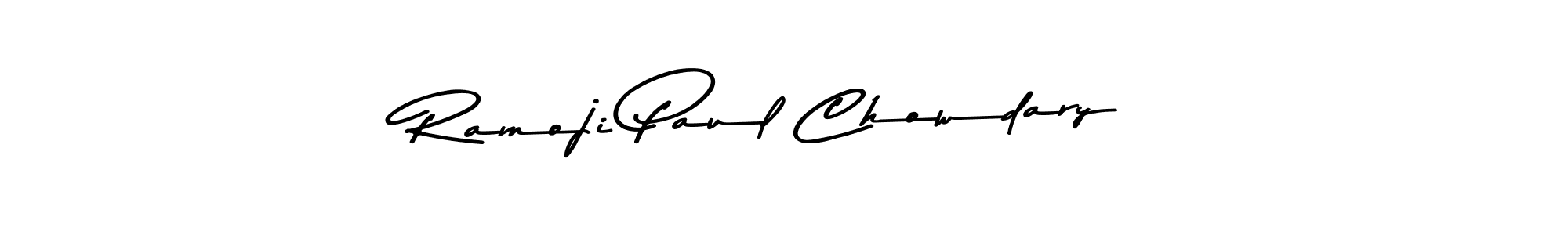 You should practise on your own different ways (Asem Kandis PERSONAL USE) to write your name (Ramoji Paul Chowdary) in signature. don't let someone else do it for you. Ramoji Paul Chowdary signature style 9 images and pictures png