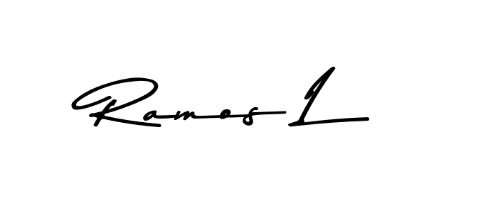 You should practise on your own different ways (Asem Kandis PERSONAL USE) to write your name (Ramos L) in signature. don't let someone else do it for you. Ramos L signature style 9 images and pictures png
