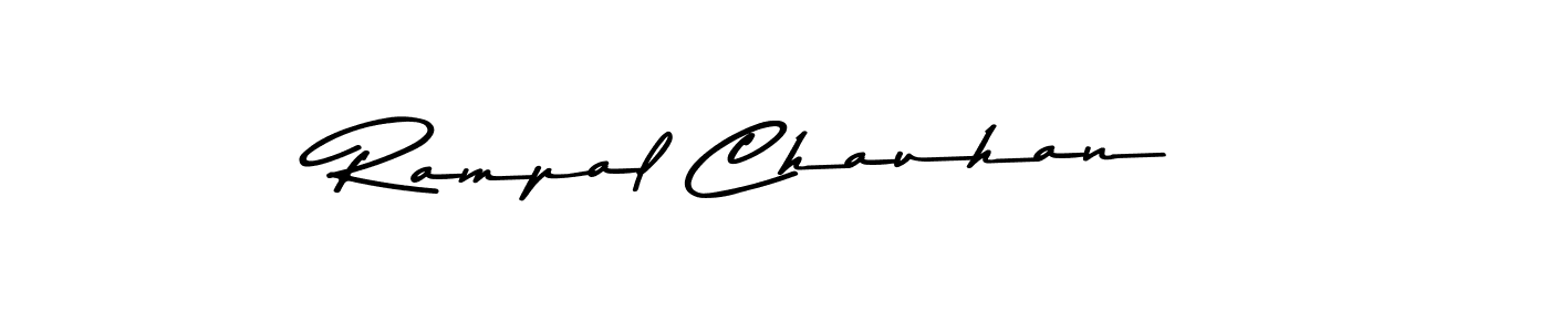 How to make Rampal Chauhan name signature. Use Asem Kandis PERSONAL USE style for creating short signs online. This is the latest handwritten sign. Rampal Chauhan signature style 9 images and pictures png