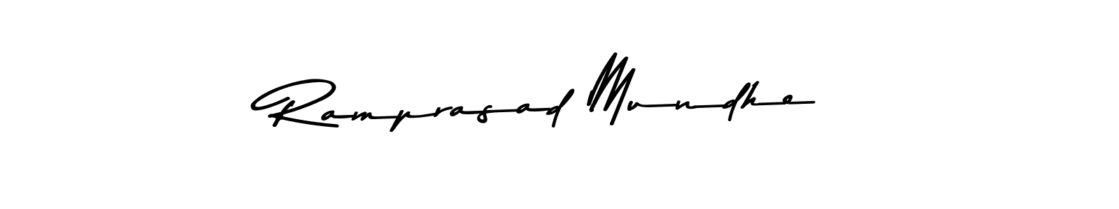 Ramprasad Mundhe stylish signature style. Best Handwritten Sign (Asem Kandis PERSONAL USE) for my name. Handwritten Signature Collection Ideas for my name Ramprasad Mundhe. Ramprasad Mundhe signature style 9 images and pictures png