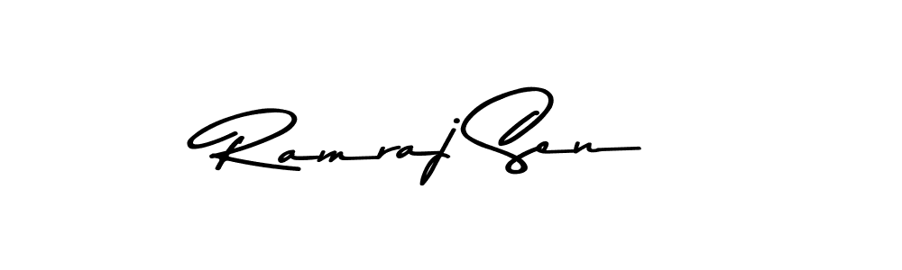 Design your own signature with our free online signature maker. With this signature software, you can create a handwritten (Asem Kandis PERSONAL USE) signature for name Ramraj Sen. Ramraj Sen signature style 9 images and pictures png