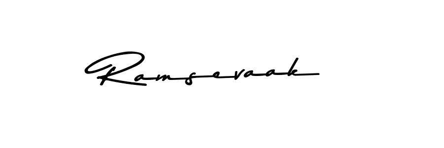 Create a beautiful signature design for name Ramsevaak. With this signature (Asem Kandis PERSONAL USE) fonts, you can make a handwritten signature for free. Ramsevaak signature style 9 images and pictures png