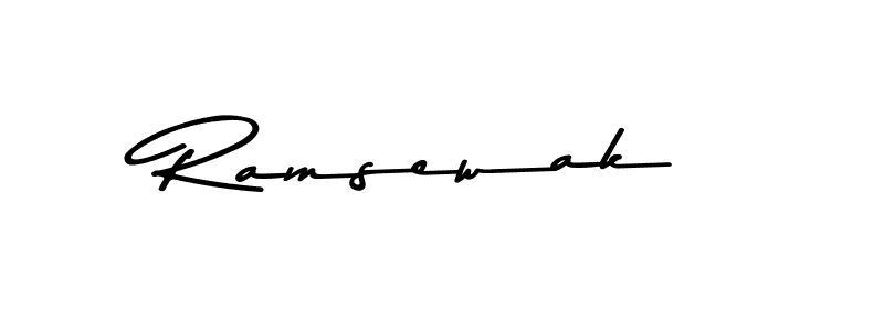 Design your own signature with our free online signature maker. With this signature software, you can create a handwritten (Asem Kandis PERSONAL USE) signature for name Ramsewak. Ramsewak signature style 9 images and pictures png