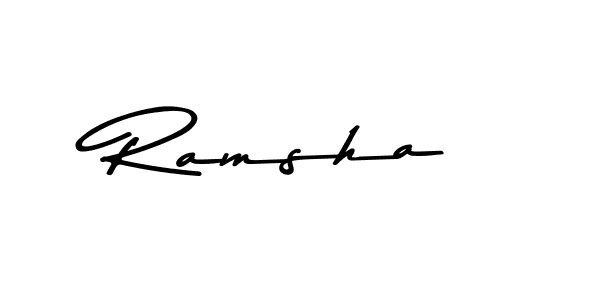 Also we have Ramsha name is the best signature style. Create professional handwritten signature collection using Asem Kandis PERSONAL USE autograph style. Ramsha signature style 9 images and pictures png