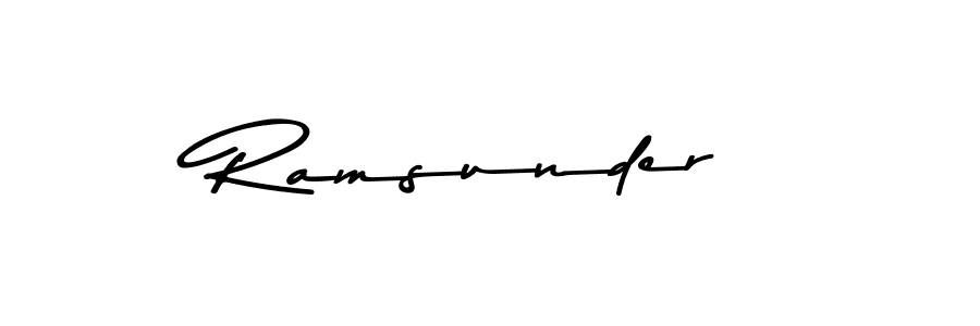 Make a beautiful signature design for name Ramsunder. Use this online signature maker to create a handwritten signature for free. Ramsunder signature style 9 images and pictures png