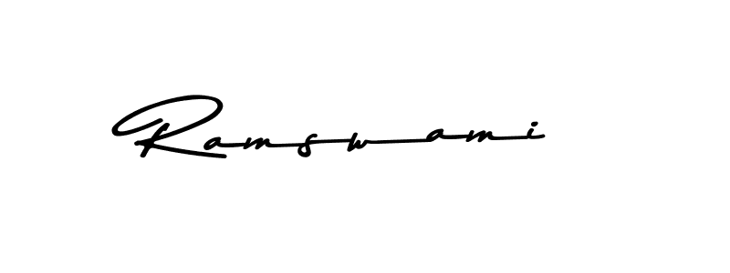 Ramswami stylish signature style. Best Handwritten Sign (Asem Kandis PERSONAL USE) for my name. Handwritten Signature Collection Ideas for my name Ramswami. Ramswami signature style 9 images and pictures png