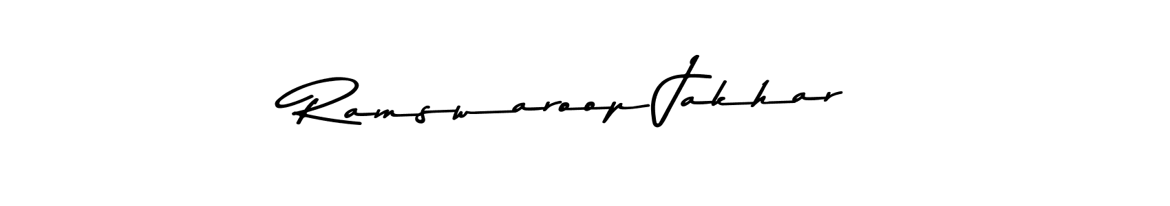 You should practise on your own different ways (Asem Kandis PERSONAL USE) to write your name (Ramswaroop Jakhar) in signature. don't let someone else do it for you. Ramswaroop Jakhar signature style 9 images and pictures png