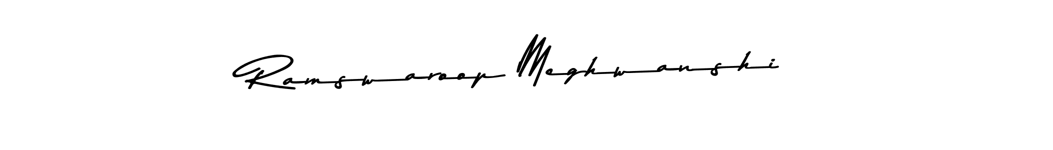 Also You can easily find your signature by using the search form. We will create Ramswaroop Meghwanshi name handwritten signature images for you free of cost using Asem Kandis PERSONAL USE sign style. Ramswaroop Meghwanshi signature style 9 images and pictures png