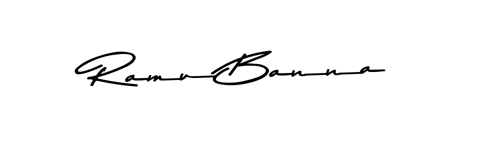 Ramu Banna stylish signature style. Best Handwritten Sign (Asem Kandis PERSONAL USE) for my name. Handwritten Signature Collection Ideas for my name Ramu Banna. Ramu Banna signature style 9 images and pictures png