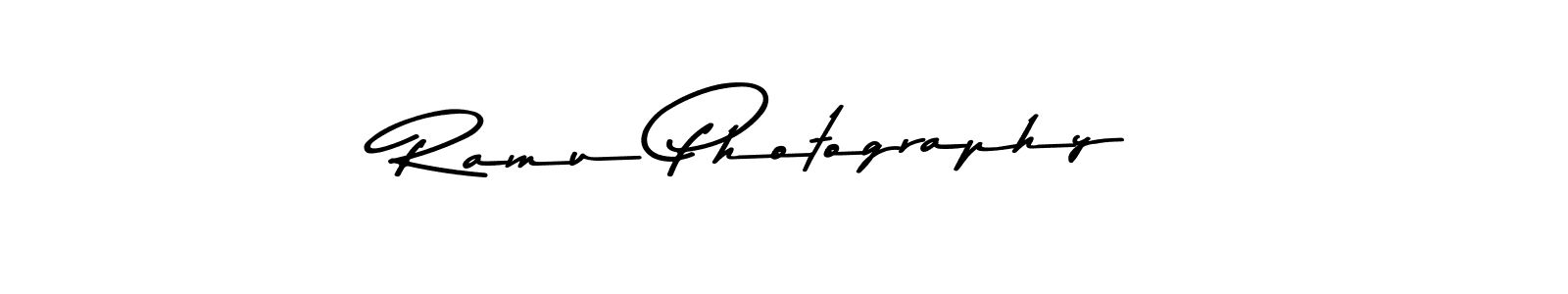 Design your own signature with our free online signature maker. With this signature software, you can create a handwritten (Asem Kandis PERSONAL USE) signature for name Ramu Photography. Ramu Photography signature style 9 images and pictures png