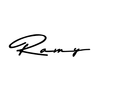 Also You can easily find your signature by using the search form. We will create Ramy name handwritten signature images for you free of cost using Asem Kandis PERSONAL USE sign style. Ramy signature style 9 images and pictures png
