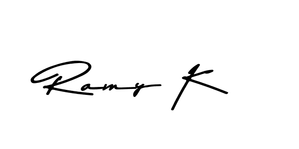 Make a beautiful signature design for name Ramy K. Use this online signature maker to create a handwritten signature for free. Ramy K signature style 9 images and pictures png