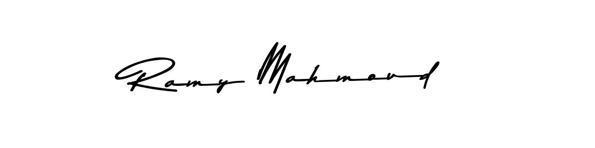 Use a signature maker to create a handwritten signature online. With this signature software, you can design (Asem Kandis PERSONAL USE) your own signature for name Ramy Mahmoud. Ramy Mahmoud signature style 9 images and pictures png
