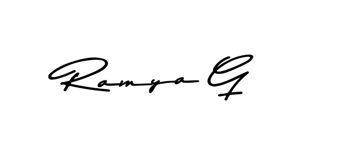 Asem Kandis PERSONAL USE is a professional signature style that is perfect for those who want to add a touch of class to their signature. It is also a great choice for those who want to make their signature more unique. Get Ramya G name to fancy signature for free. Ramya G signature style 9 images and pictures png