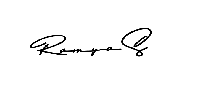 if you are searching for the best signature style for your name Ramya S. so please give up your signature search. here we have designed multiple signature styles  using Asem Kandis PERSONAL USE. Ramya S signature style 9 images and pictures png
