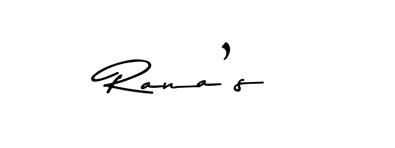 Design your own signature with our free online signature maker. With this signature software, you can create a handwritten (Asem Kandis PERSONAL USE) signature for name Rana’s. Rana’s signature style 9 images and pictures png