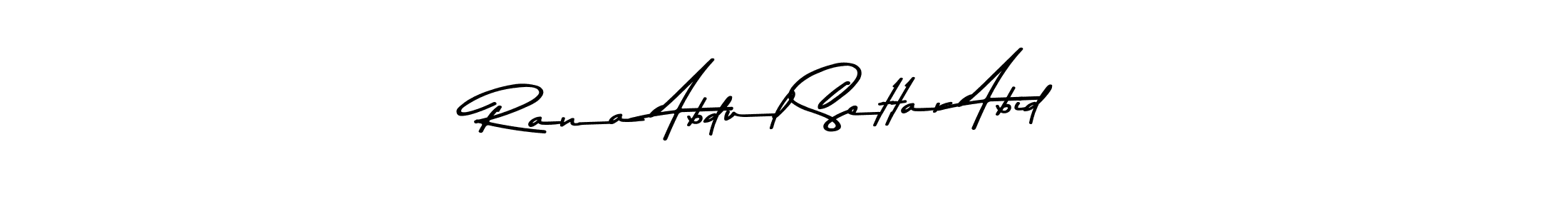 Design your own signature with our free online signature maker. With this signature software, you can create a handwritten (Asem Kandis PERSONAL USE) signature for name Rana Abdul Settar Abid. Rana Abdul Settar Abid signature style 9 images and pictures png