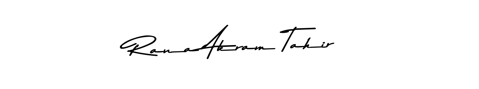 Make a beautiful signature design for name Rana Akram Tahir. With this signature (Asem Kandis PERSONAL USE) style, you can create a handwritten signature for free. Rana Akram Tahir signature style 9 images and pictures png