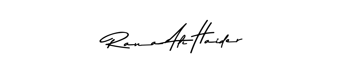 Make a beautiful signature design for name Rana Ali Haider. With this signature (Asem Kandis PERSONAL USE) style, you can create a handwritten signature for free. Rana Ali Haider signature style 9 images and pictures png