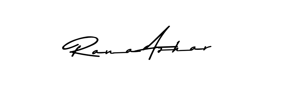 Create a beautiful signature design for name Rana Azhar. With this signature (Asem Kandis PERSONAL USE) fonts, you can make a handwritten signature for free. Rana Azhar signature style 9 images and pictures png