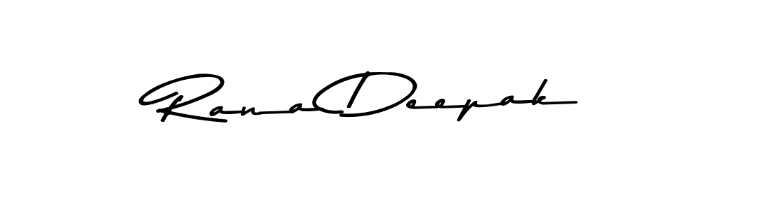 Design your own signature with our free online signature maker. With this signature software, you can create a handwritten (Asem Kandis PERSONAL USE) signature for name Rana Deepak. Rana Deepak signature style 9 images and pictures png