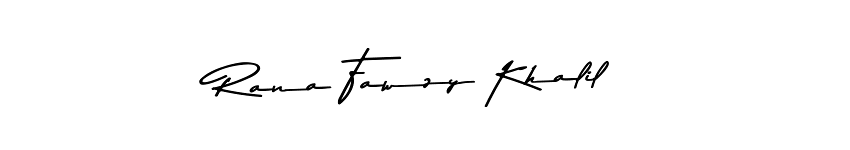 Use a signature maker to create a handwritten signature online. With this signature software, you can design (Asem Kandis PERSONAL USE) your own signature for name Rana Fawzy Khalil. Rana Fawzy Khalil signature style 9 images and pictures png