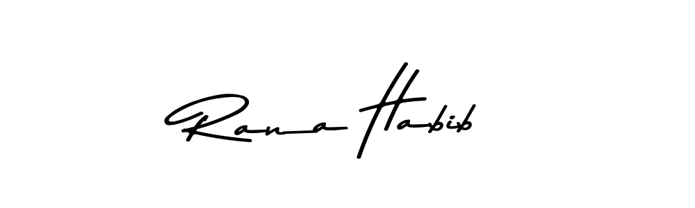 Rana Habib stylish signature style. Best Handwritten Sign (Asem Kandis PERSONAL USE) for my name. Handwritten Signature Collection Ideas for my name Rana Habib. Rana Habib signature style 9 images and pictures png