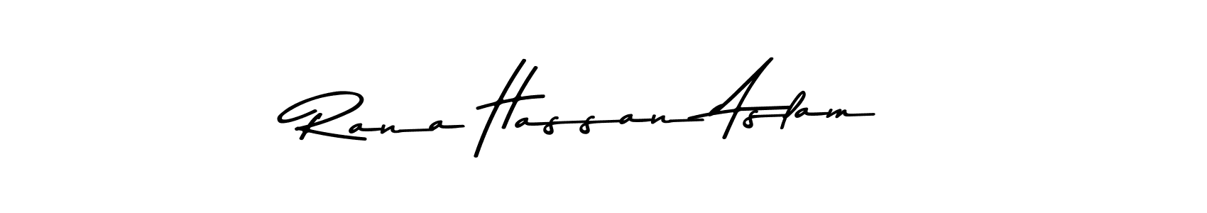 Design your own signature with our free online signature maker. With this signature software, you can create a handwritten (Asem Kandis PERSONAL USE) signature for name Rana Hassan Aslam. Rana Hassan Aslam signature style 9 images and pictures png