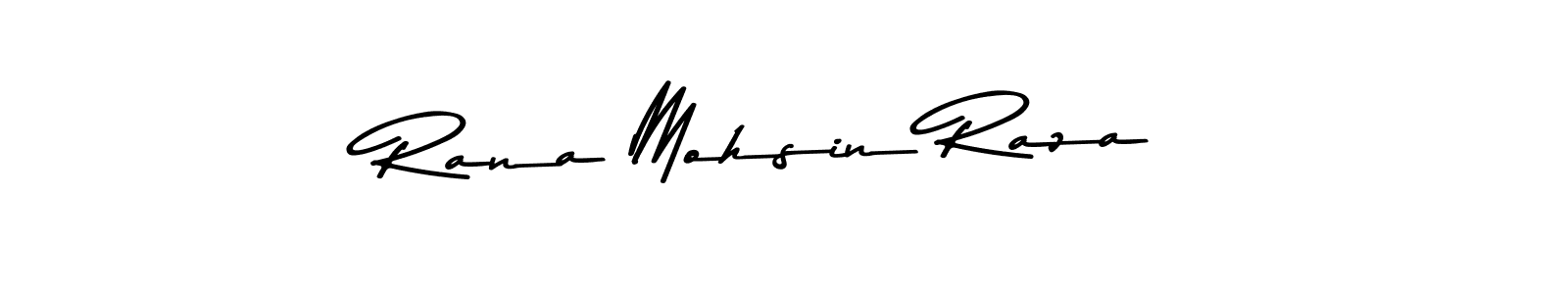 How to make Rana Mohsin Raza name signature. Use Asem Kandis PERSONAL USE style for creating short signs online. This is the latest handwritten sign. Rana Mohsin Raza signature style 9 images and pictures png