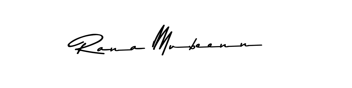 This is the best signature style for the Rana Mubeenn name. Also you like these signature font (Asem Kandis PERSONAL USE). Mix name signature. Rana Mubeenn signature style 9 images and pictures png