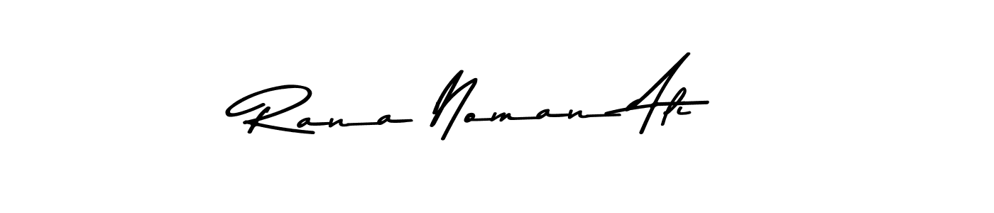 The best way (Asem Kandis PERSONAL USE) to make a short signature is to pick only two or three words in your name. The name Rana Noman Ali include a total of six letters. For converting this name. Rana Noman Ali signature style 9 images and pictures png