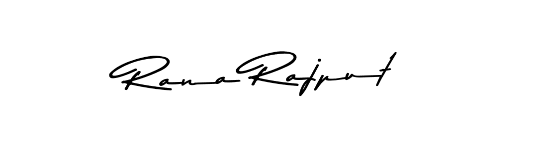 Create a beautiful signature design for name Rana Rajput. With this signature (Asem Kandis PERSONAL USE) fonts, you can make a handwritten signature for free. Rana Rajput signature style 9 images and pictures png