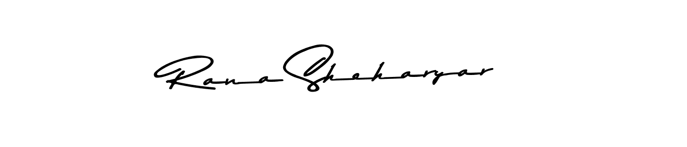 Create a beautiful signature design for name Rana Sheharyar. With this signature (Asem Kandis PERSONAL USE) fonts, you can make a handwritten signature for free. Rana Sheharyar signature style 9 images and pictures png